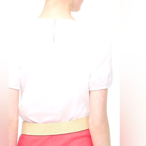 NWT J.Crew Factory Puff-sleeve top - Picture 3 of 8